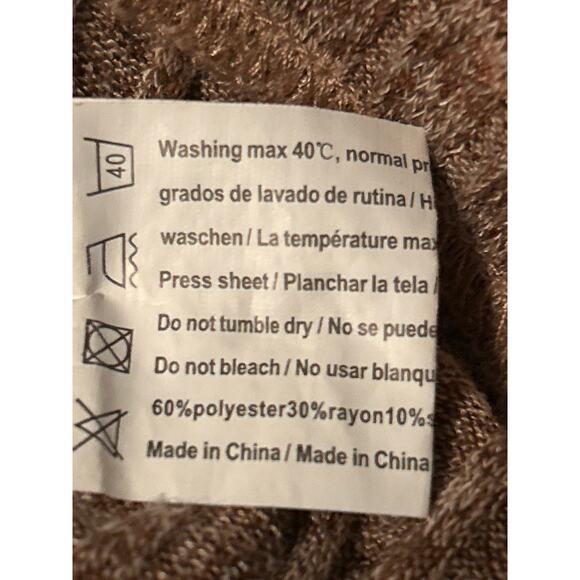 NWOT Ekouaer 2 Piece Ribbed Lounge Set Light Brown Shorts/Top Size XL - Picture 3 of 4